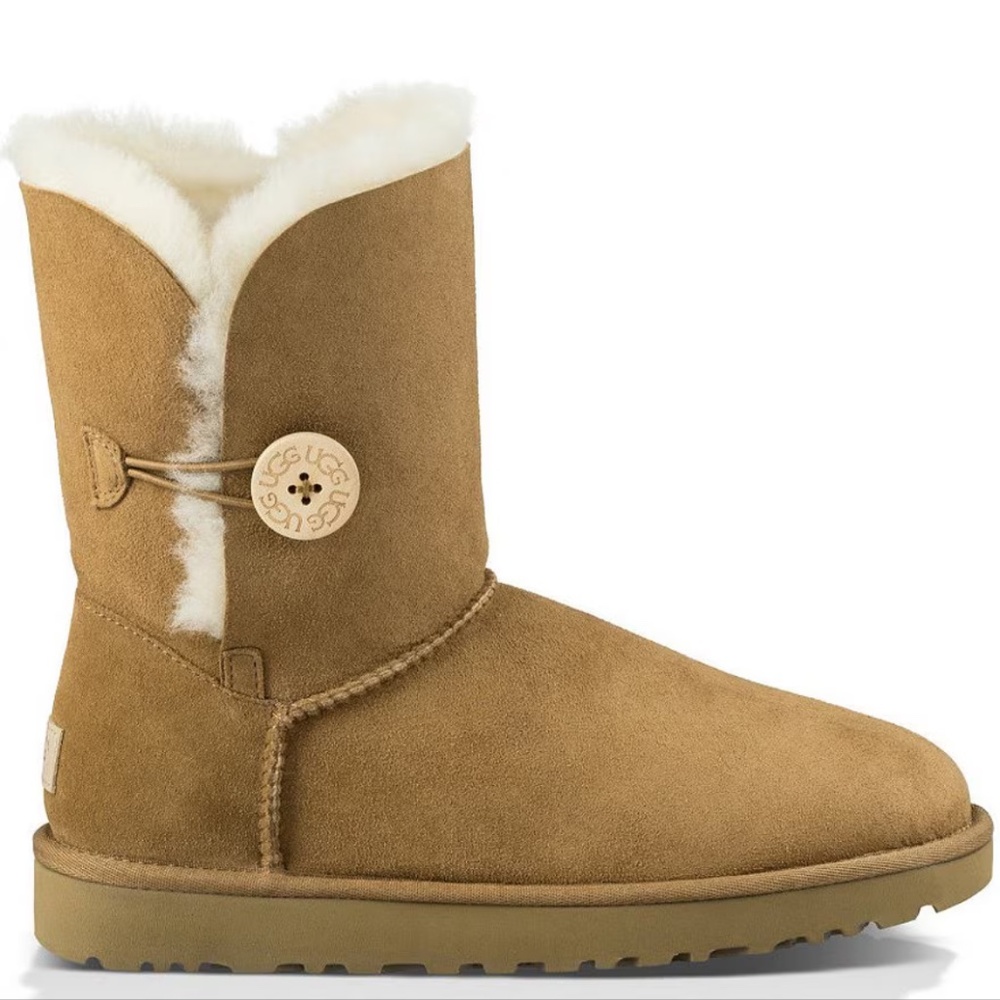 NEW UGG Boots Bailey Button II Water Repellent Suede Mids sz 11